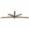 Ekena Millwork Davenport Rough Sawn Timber Gable Bracket, Douglas Fir, 108"W x 36"H x 4"D x 4"F, 8/12 Pitch GBW108X36X0404DAV00RDF - alternate 2